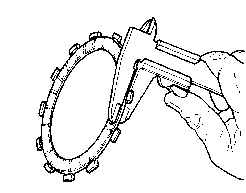 Measuring a Clutch Plate