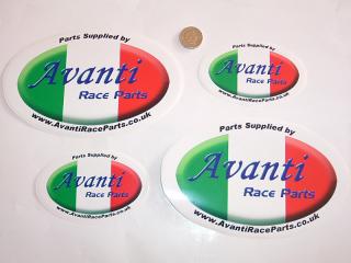 Avanti Race Parts Sticker Pack
